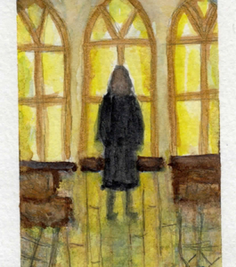 Church of Art Print - original art by local artist Becky Lowry of the Tiny Art Studio, in Schuyler, VA