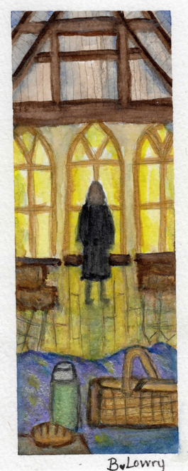 Church of Art Print - original art by local artist Becky Lowry of the Tiny Art Studio, in Schuyler, VA